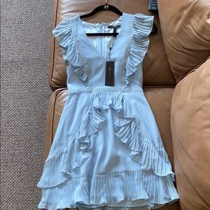 BCBG: light crystal blue dress